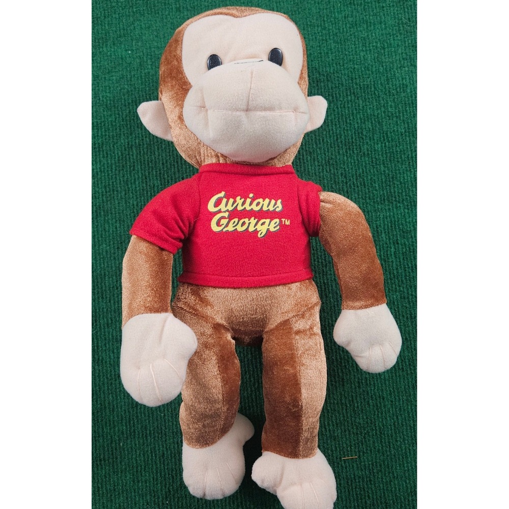 Curious‎ George Plush Monkey Red Shirt Stuffed Animal Toy KellyToy 15 in